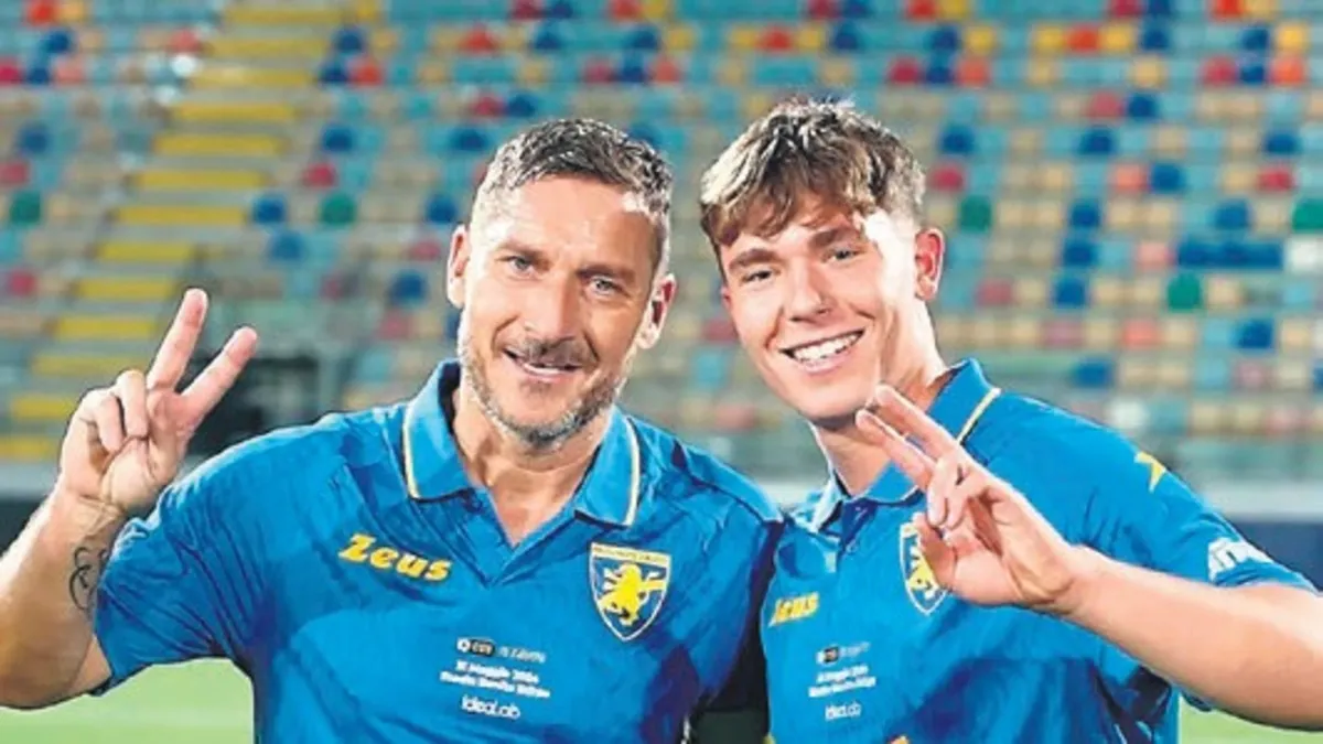 Totti'nin oğlu cesur davranmadı