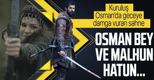 ATV ekranlarında yayınlanan Kuruluş Osman'da heyecanlandıran gelişme: Malhun Hatun destek verdi Osman Bey yendi...
