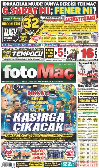 Günün öne çıkan gazete manşetleri | 2 Kasım 2018 Cuma
