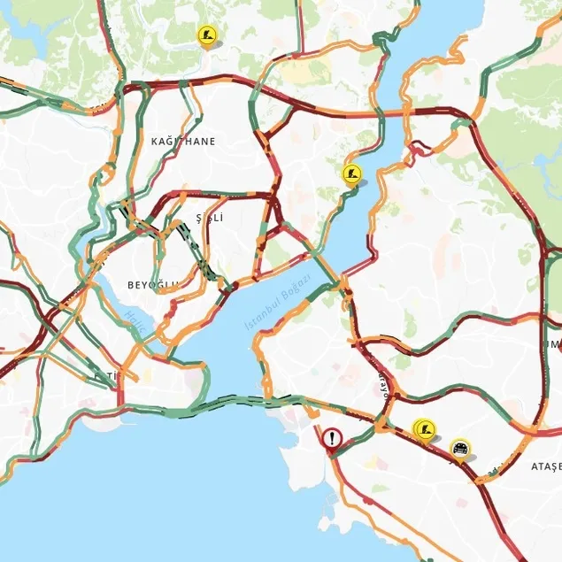 İstanbul’da trafik yoğunluğu yüzde 90’a çıktı!