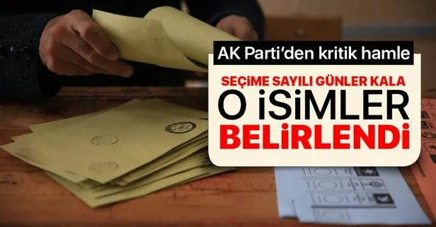 AK Parti’den kritik hamle! İstanbul seçimine sayılı günler kala o isimler belirlendi