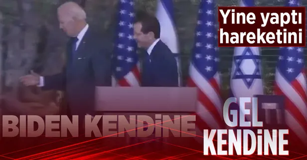 Biden yine boşlukla selamlaştı
