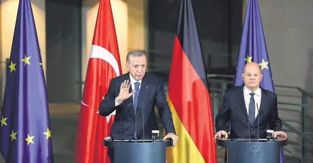 Başkan Recep Tayyip Erdoğan Almanya’dan dünyaya seslendi tarihi mesajlar verdi: Bizim İsrail’e borcumuz yok