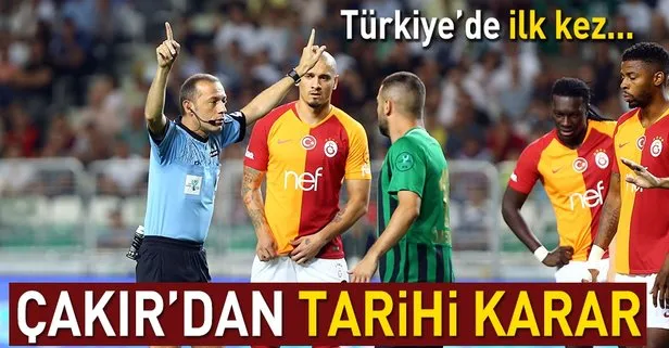 Galatasaray - Akhisarspor maçında VAR kullanıldı