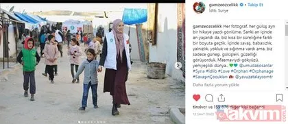 Tesettüre giren Gamze Özçelik yardım için İdlib’de...