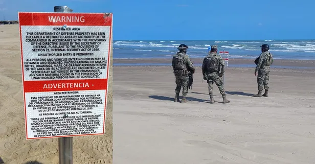 Meksika'da ABD işgali alarmı! Sahile asılan tabela kriz yarattı