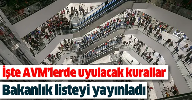 Sağlık Bakanlığı Açıkladı AVM Kuralları Belli Oldu