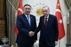 TDT zirvesi öncesi kritik kabul! Başkan Erdoğan TDT Genel Sekreteri Ömüraliyev ile görüştü