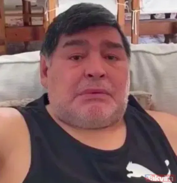 Arjantinli efsane Diego Maradona hüngür hüngür ağladı! Son hali sosyal