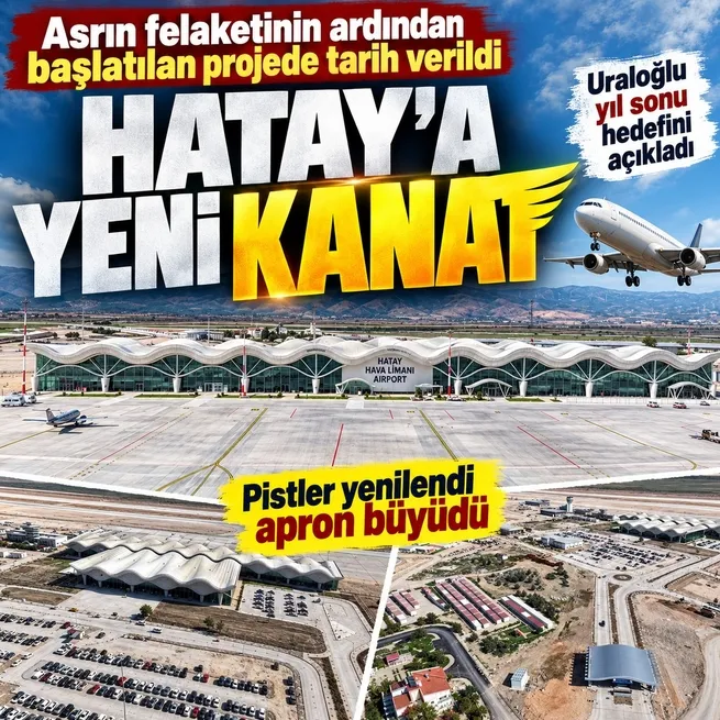Hatay Havalimanında çalışmalar hızlandı! 43 bin metrekarelik apron tamamlandı: Uraloğlu yıl sonu hedefini açıkladı