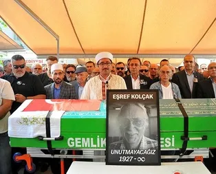 Eşref Kolçak’a veda