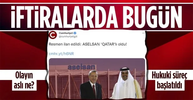 SON DAKİKA: ’ASELSAN Katar’a satıldı’ yalanı çürütüldü! ASELSAN iftiralara karşı dava açacak