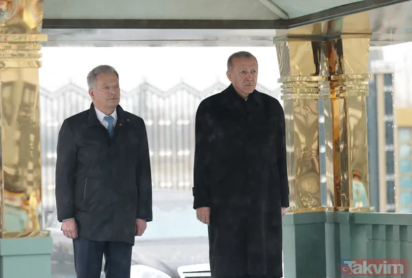 Başkan Erdoğan, Finlandiya Cumhurbaşkanı Niinistö'yü karşıladı! Dikkat çeken kareler... - 6