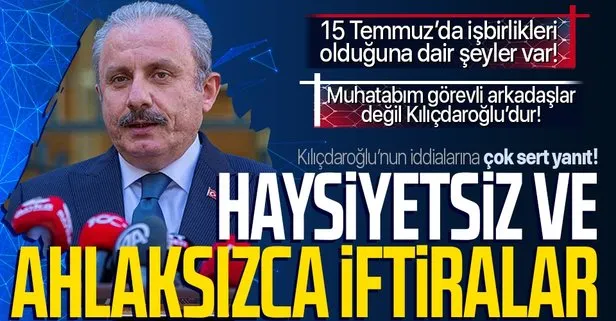 SON DAKİKA! TBMM Başkanı Mustafa Şentop’tan CHP Genel Başkanı Kemal Kılıçdaroğlu’nun iddialarına yanıt