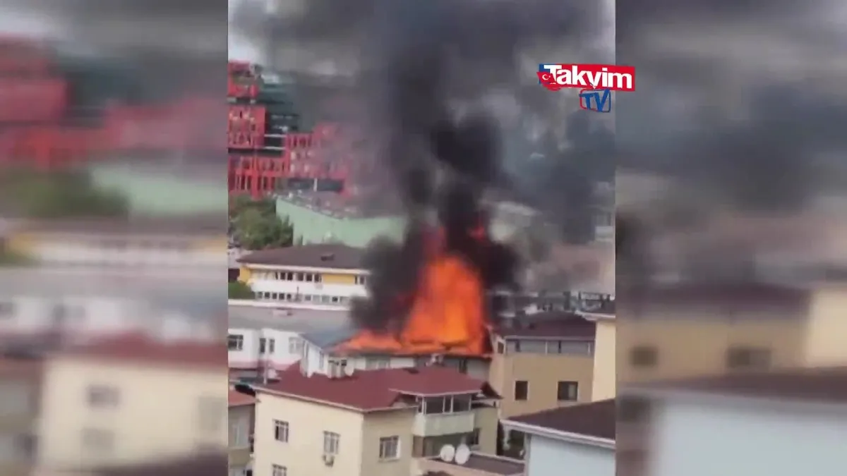 Kartal'da yangın!