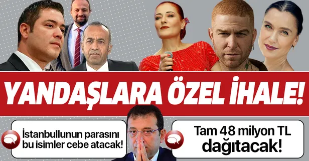 Ekrem İmamoğlu yandaşlarını beslemeye devam ediyor! Sanatçılara ve danışmanlara 48 milyonluk ihale!