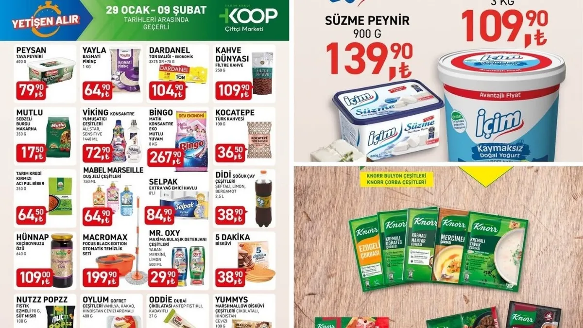 Tarım Kredi’de YETİŞEN ALIR günleri! 3 KG Kaymaksız yoğurt 109,90 TL’ye düştü