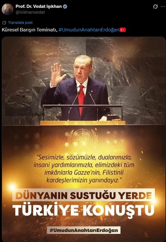 Bakanlardan paylaşım (Sosyal Medya)