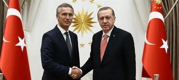 Erdoğan Stoltenberg'i kabul etti