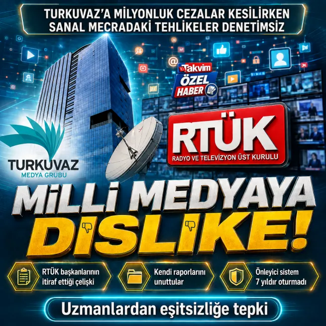 Turkuvaz Medya’ya ceza kapanı! Sanal medyadaki tehlikeler denetimsiz... RTÜK başkanlarının itiraf ettiği çelişki... Eşitsizliğe tepki