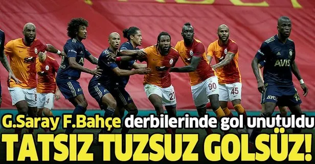 Nerede o eski derbiler! Galatasaray-Fenerbahçe derbilerinde artık gol sesi çıkmıyor