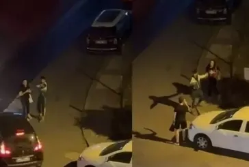 İstanbul Ümraniye'de kan donduran olay! Tartıştığı kadını sokak ortasında dövdü!