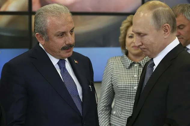 TBMM Başkanı Mustafa Şentop, Rusya Devlet Başkanı Putin ile görüştü |Video