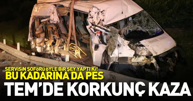 İstanbul'da TEM otoyolunda korkunç kaza