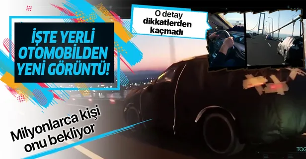 Yerli otomobilden bir görüntü daha geldi | "Direksiyonunda biz varız!"
