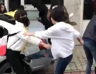 Kız öğrenciyi tekme tokat dövdüler!