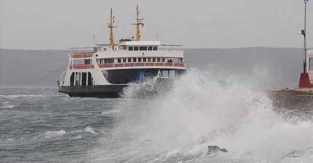 Deniz ulaşımına fırtına engeli! Gökçeada ve Bozcaada feribot seferleri iptal edildi | Hangi seferler iptal