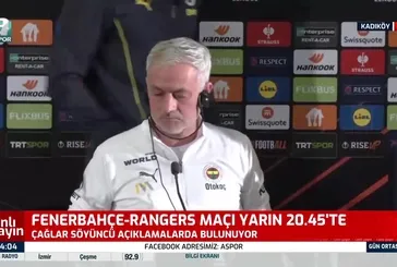 Jose Mourinho Glasgow Rangers maçı öncesi konuştu