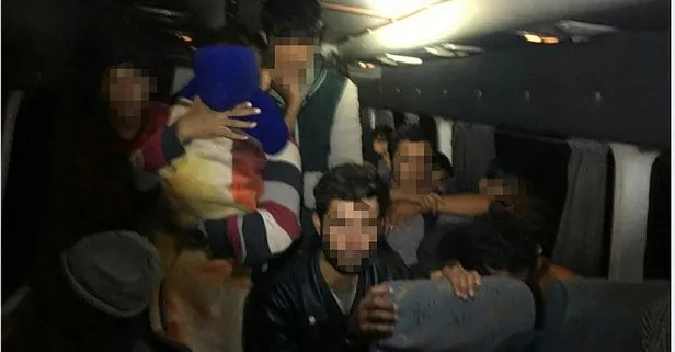 40 düzensiz göçmen ve 2 kaçakçı yakalandı