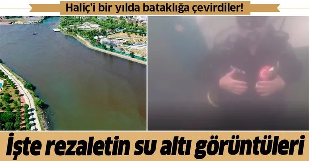 Haliç’teki kirliliğin su altı görüntüleri de ortaya çıktı!