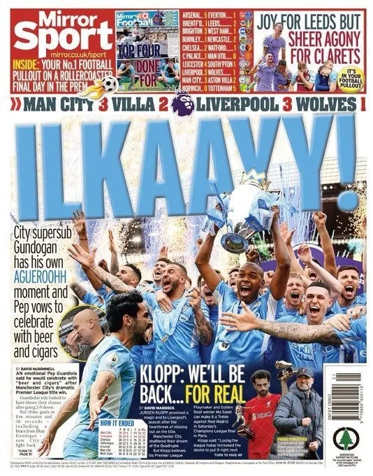 İlkay Gündoğan Ada'yı salladı! Manchester City’nin yıldızı İlkay gazete manşetlerinde-4
