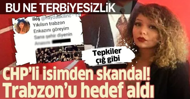 CHP Isparta İl Gençlik Kolları Başkan Yardımcısı İlayda Kılınç’tan Trabzon’u hedef alan skandal paylaşım! Tepki yağdı...