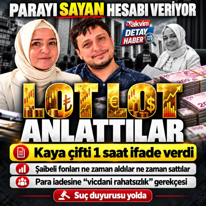 Fon soruşturmasında 400 bin lotluk sorgu: İlyas Kaya ve Fatma Betül Sayan Kaya ifade verdi... Yönlendirilmedik