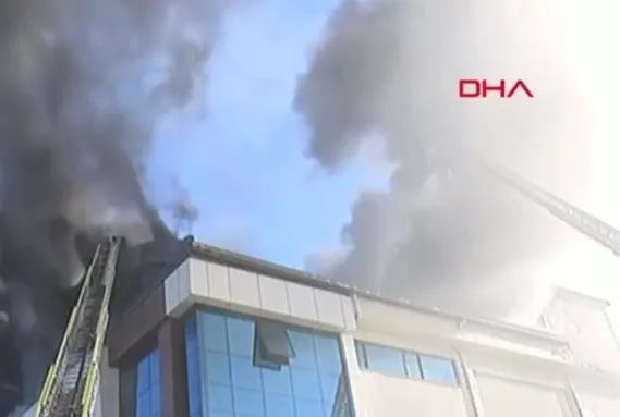 Tekstil fabrikasında yangın!