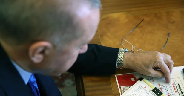 Başkan Erdoğan Türk Kızılay'a kurban bağışı yaptı