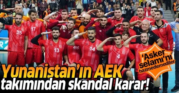 Yunanistan'ın AEK takımından skandal karar!