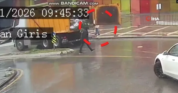 Üsküdar’da kamyonun damperi kaldırımda yürüyen kadına çarptı: Sürücü gözaltında