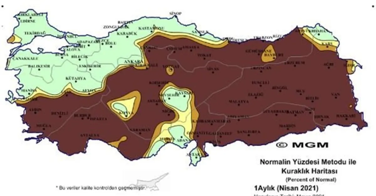 Türkiye’de 3 bölgede olağanüstü kuraklık! Meteoroloji güncel haritayı yayımladı