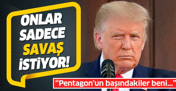 Trump 'hakaret' iddialarını yalanladı, Pentagon'un başındakilere sert tepki gösterdi: Onlar savaştan başka bir şey istemiyor