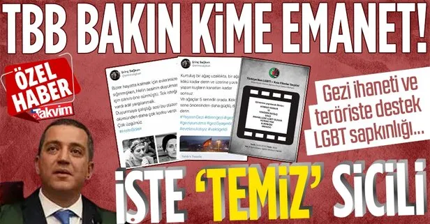Türkiye Barolar Birliği artık Gezi ihanetini savunup teröriste destek çıkan Ramiz Erinç Sağkan’a emanet!