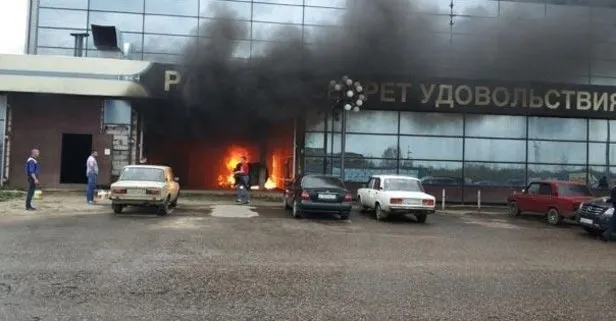 Rusya’da AVM’de yangın çıktı!