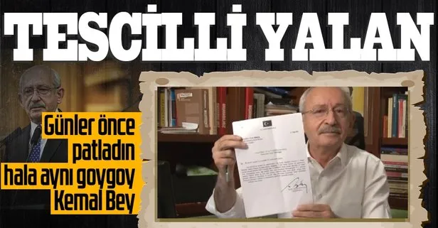 Yalanına göz göre göre devam etti!