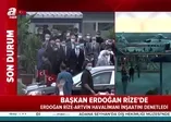 Başkan Recep Tayyip Erdoğan Rize-Artvin Havalimanı inşaatında incelemelerde bulundu