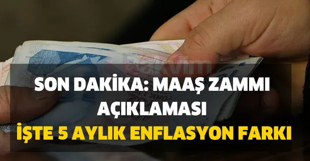 Son 5 aylık TÜİK TEFE TÜFE enflasyon rakamlarına göre memurlar ve emekliler için enflasyon farkı zammı farkı ne kadar? Milyonlara büyük müjde!