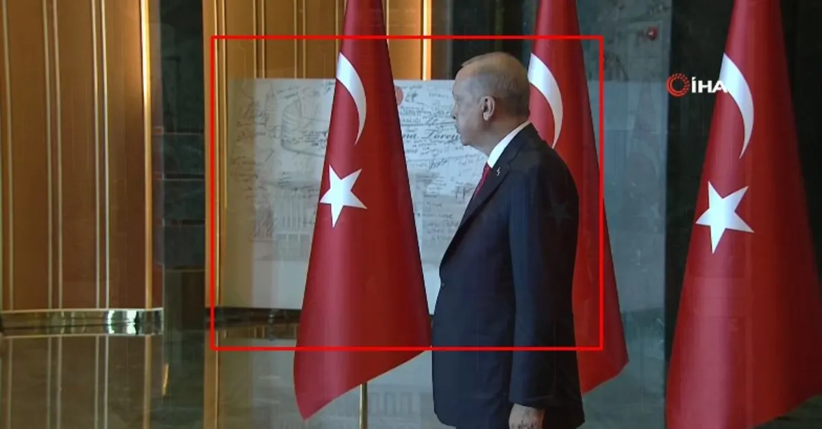 Külliye'de dikkat çeken tablo (Video)