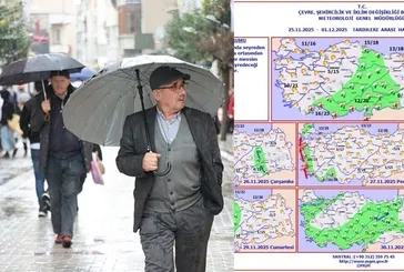 Meteoroloji'den 22 il için sağanak alarmı: 2 günlük uyarı verildi! İstanbul'da yağış olacak mı?